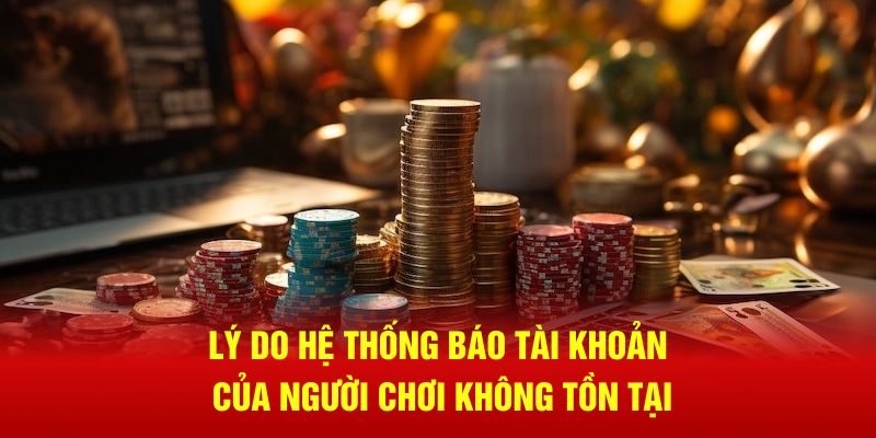 Lý do hệ thống báo tài khoản của người chơi không tồn tại